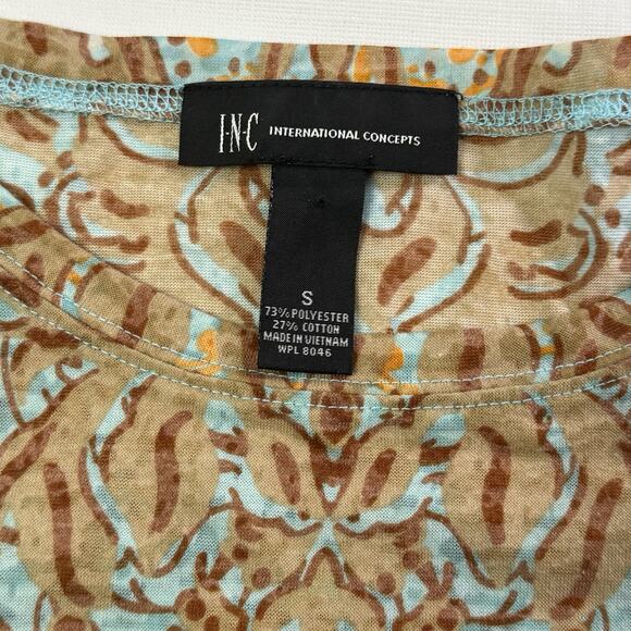 Vtg Y2k INC Burnout Sheer Top S Aqua Baroque Whimsigoth Fairy Going Out Festival - Picture 7 of 9